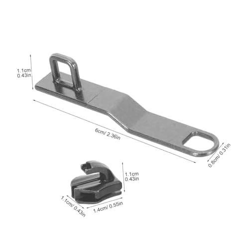ULDIGI Zipper Repair Kit Metal Zipper Hardware with 2 Sets Zinc Alloy Pull Replacement for Backpack Luggage for Daily Commuting — view 2