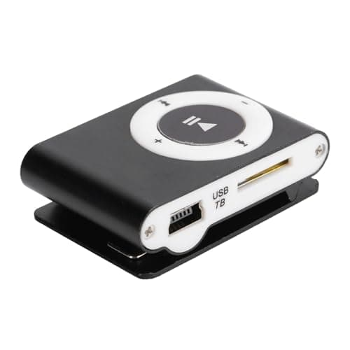 LUCKDANO budget-friendly Players Portable Portable Digital Music Media Player MP3 with Back Clip & Earphone, Lightweight Aluminum, 5-Hour Battery Life, Expandable Up to 8GB, Ideal for Sports & (Black) — view 2