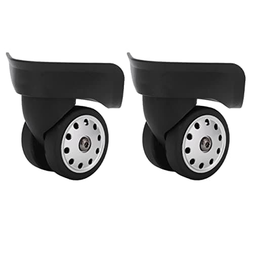 Alomejor 1 Pair Luggage Casters A88 Porous Suitcase Wheel Suitcase Luggage Replacement Casters for Travel Bags Large Size(black) — view 3