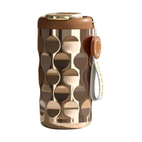 Insulated Coffee Mug - Ceramic Liner Stainless Steel Temperature Read Mug