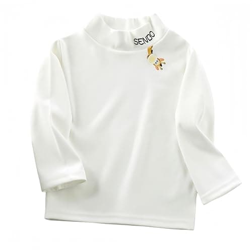Baby Boys Thermal Tops Pack of 2 Daily Wear Fleece Lined Winter Base Layer Top White&Brown 12-18Months — view 4