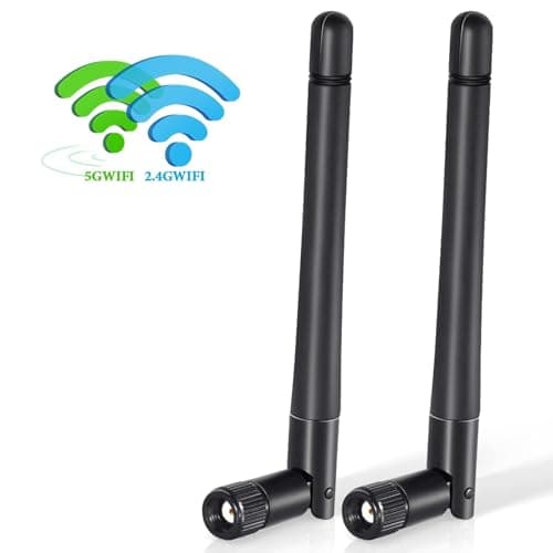 Bingfu WiFi Antenna RP-SMA WiFi Aerial 2.4/5/5.8GHz 3dBi RP-SMA Male — view 2