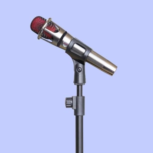 FENICAL Microphone Stand Holder with Mic Clip Universal 8pcs Spring Clip Design, Black Plastic and Clamp Secure and Anti-drop Mic Holder Compatible with 3/8 Inch for Indoor Stage Use — view 6