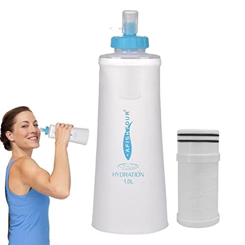 Compact Filtered Water Bottles for Travel Large Capacity Lightweight