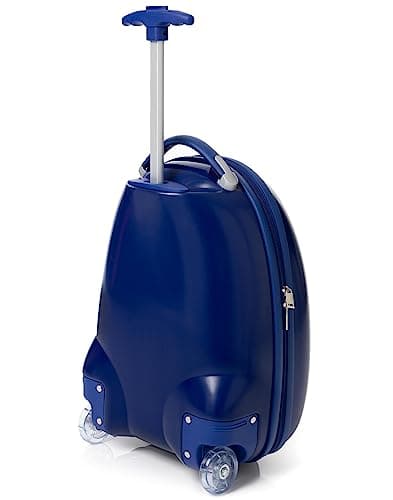 Paw Patrol Chase Kids Suitcase | Navy Blue Cabin Bag for Boys | Carry On Trolley with Extendable Handle | Police Dog Cop Small Hard Cover Holiday Case | Fun Travel Merchandise Gift for Children — view 4