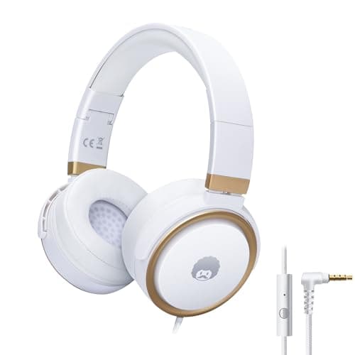 Rockpapa Circle ONE Foldable Kids Headphones Wired with Microphone &3.5mm