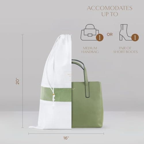 Hayden Hill Luxury Organic Cotton Dust Bags for Handbags Medium 3 Pack — view 2