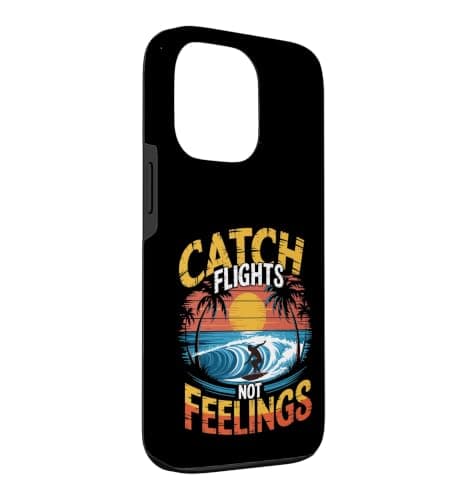 Catch Flights Not Feelings Digital Nomads Sunset Case for iPhone 13 Pro — view 3