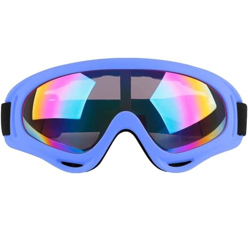 Ski Goggles Snowboard Goggles for Men Women Kids Cycling Motorcycle Snowmobile UV Protection Goggles Winter Snow Sports Glasses for Youth Adult Teens Boys & Girls (Blue)
