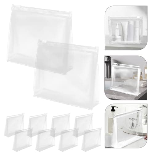 CLISPEED 10pcs Travel Makeup Bag for Toiletries with Wear Resistance and PVC Material, Small Size Cosmetic Pouch for Camping and Fitness Organising Travel Essentials — view 5