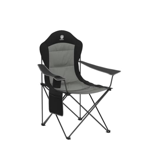 EVER ADVANCED Camping Chairs for Adults Heavy Duty Up to 160kg Black — view 5