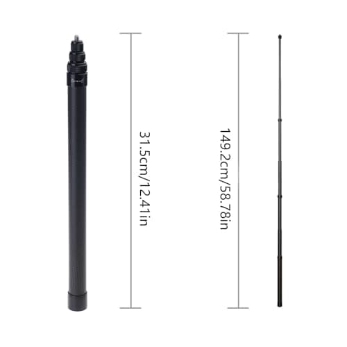 Selfie Stick Carbon Fiber Action Camera, Hiking — view 2