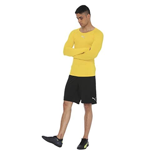 PUMA Men's Liga Baselayer Tee Functional Underwear, Yellow, M UK — view 5