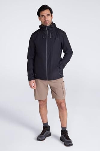 Mountain Warehouse Aerovent Men’s Waterproof Packable 2.5 Layer Jacket Black XL — view 3