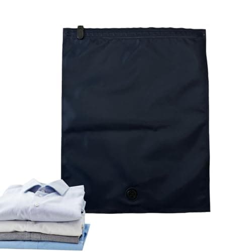 Compression Packing Bags - Black Travel Storage Bags, Vacuum Roll Up Space Saver Organizer Small 30x40cm | Clothing Suitcase Home Backpack Wardrobe Organization For Trips Business Travel Holidays Easy — view 6
