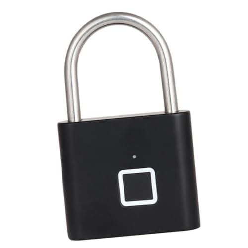 Portable Fingerprint Pad Lock for Iron Gate and Working Places