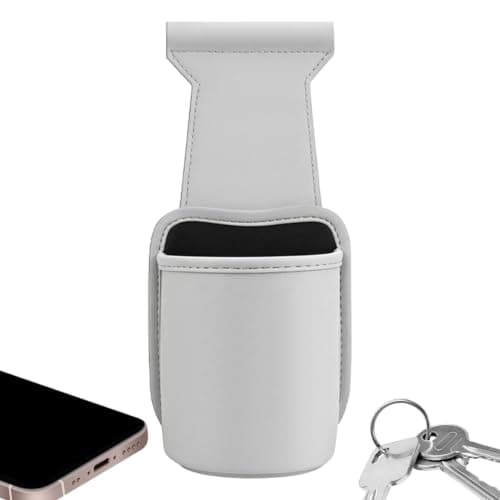 Car Door Cup Holder - PU Leather Organizer | 25x11x10cm Size, Lossless Car — view 6
