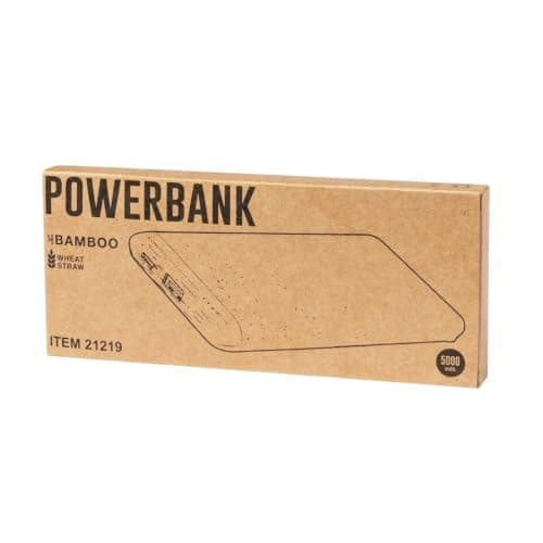 Sawfish Personalised Power Bank Coquin 5000mAh Bamboo and Wheat Straw Power Bank, Portable USB-C Input/Output and USB-A Output External Battery — view 4