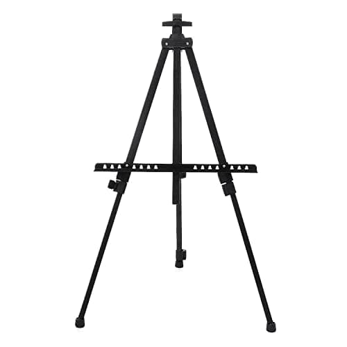 GEEZY Foldable Metal Easel Stand with Bag & Adjustable Height 20" to 63 — view 3