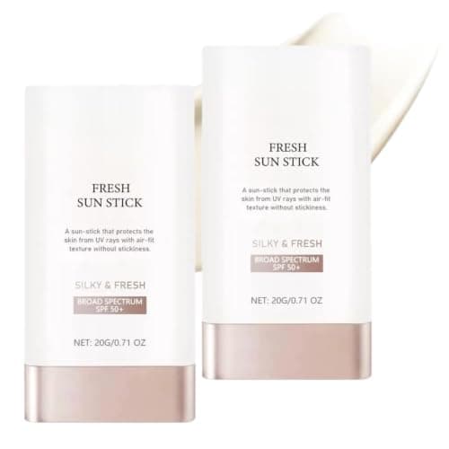Korean Sunscreen Stick SPF 50+ For Face & Body 2 PCS,Water Resistant
