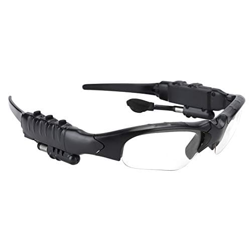 Pissente Bluetooth 5.0 Solar Powered Sunglasses Headset, 93g (Transparent)