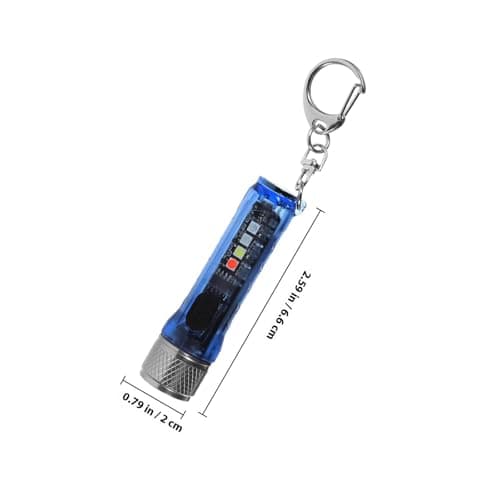 Kichvoe Rechargeable Small LED Flashlight with Magnetic Base and 500mah Battery, Portable Pocket Travel Torch for Hiking and Outdoor Camping, Compact Abs and Stainless Steel Design — view 2