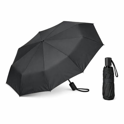 Austin Cole 1pk Small Umbrella for Handbag - Small Black Umbrella Compact