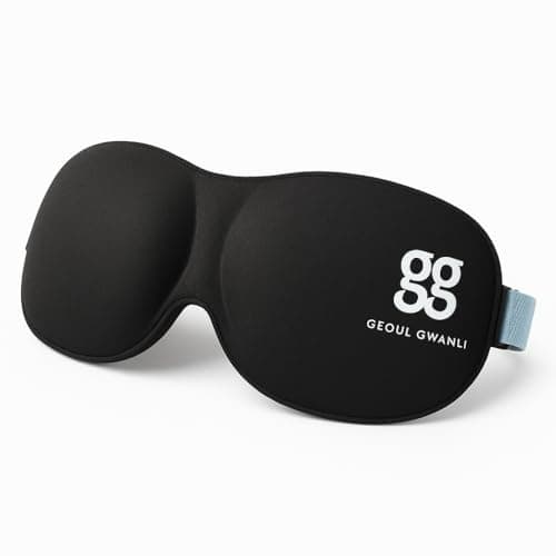 3D Sleep Eye Mask for Men & Women | Contoured Memory Foam Light Blocking Eye Cover for Travel, Shift Work, Meditation | Adjustable Strap, Lash-Friendly, 100% Blackout Comfort