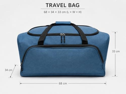 Unisex Essentials Linear Duffel Bag Duffel Bag, Capacity 75L, Size 68X34X33CM, (TB-213) (Turquoise) — view 5