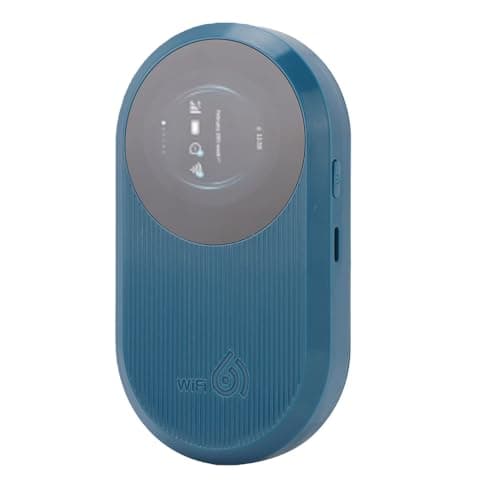 SIXRUN 4g Wifi 6 Mobile Hotspot, 3000mah 32 Devices (Blue)