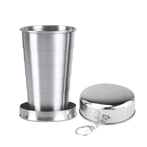 Retractable Cups for Traveling Stainless Steel Portable
