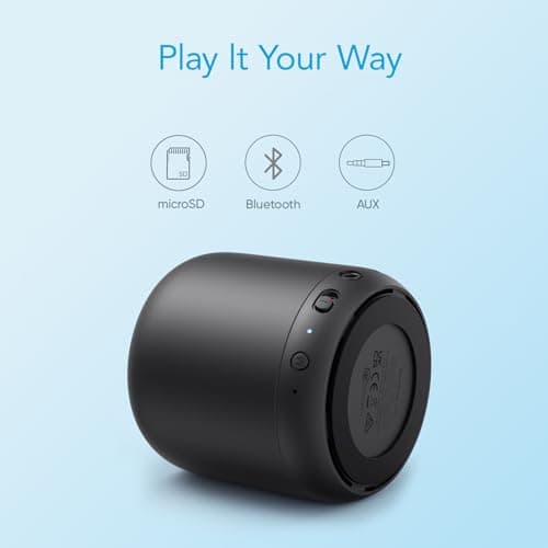 Anker Super-Portable Bluetooth Speaker Soundcore Mini with 15-Hour Playtime, Wireless Speaker with 66-Foot Bluetooth Range, Enhanced Bass, Noise Cancelling Microphone, For Outdoor, Travel, Home — view 5