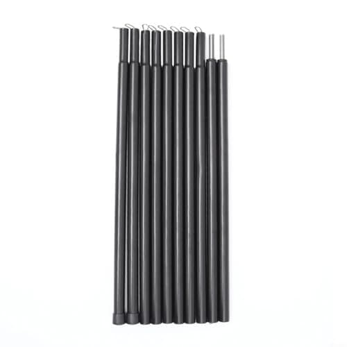 Nexbrill Telescopic Tent Poles 10-Pack Adjustable Rods for Camping Canopy Awning Tarp Shelter Beach Sun Shade Windbreak Portable Metal Pole Kit 43cm(10 knots)