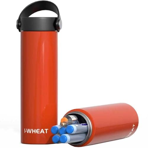 1-WHEAT Insulin Cooler Travel Case 3-5 Pens 60 Hours, Medicine Cool Bag 2-8 °C, Diabetic Cooler, Medical Travel Bag, EpiPen Carry Case, TSA Approved (Orange)