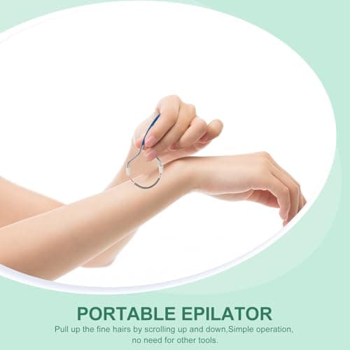 DIYEAH 2pcs Women Facial Hair Remover Spring Threading Epilator, Portable and Not Easy to Break or Rust Hair Removal Tool for Neck and Cheeks — view 5