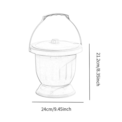 ChuYiElegance Portable Urinal Pot with Lid for Camping and Travel, Purple S — view 6