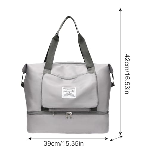 Carry on Duffel Bag Foldable Organizer Bag, Reinforced Handle — view 5