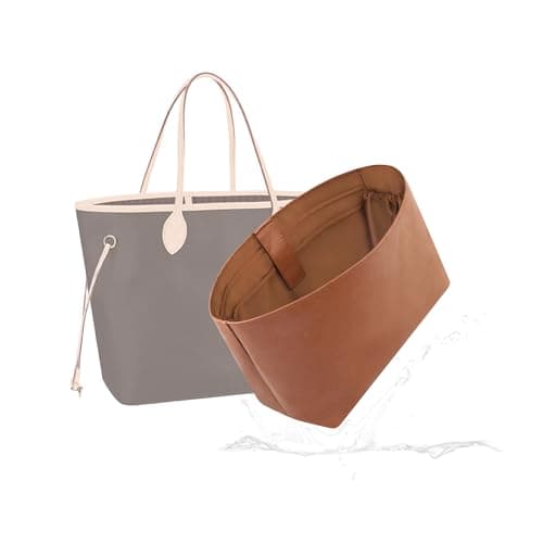 19 NeatThin Slim Bag Insert for LV Neverfull MM, With Tablet Strap, Gold