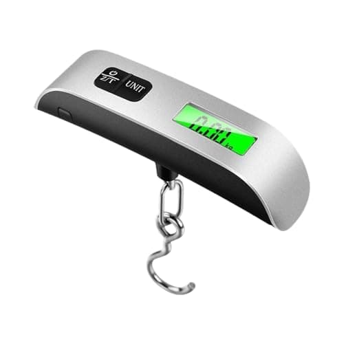 Portable La Weight Scale 110lb 50kg Digital Hook Scale with LCD Display 6 Pack Travel Bagga Balance Tool for Suitcases & Handheld Use