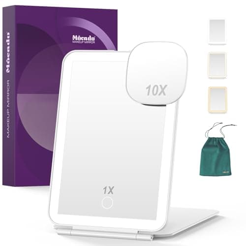 Mocado Rechargeable Travel Mirror, Makeup Mirror with Light