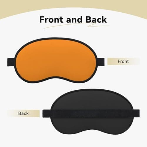 Deep Yellow Sleep Eye Mask, Soft & Comfortable for Men, Women, Comfortable Sleep Mask — view 2