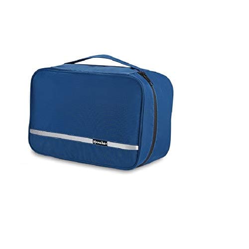 jiemei Hanging Toiletry Bag Waterproof, Travel Wash Bag for Men & Women with 4 Compartments, Foldable Compact Size, Super Durable Fabric