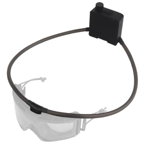 Ameble Goggle Defogger with Adjustable Fan Anti Fog System for Goggles Airsoft Goggles with Fan Kit for Motorcycle Skiing
