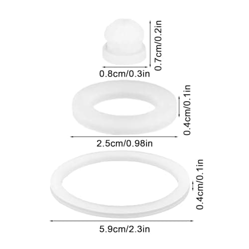 Water Bottle Gasket Replacement - Multi‑volume Container Vent Ring, Hydration Spout Ring Kit | Resistant Soft Rubber Closure Accessory, Cap Repair System, Portable Vessel, Multi‑size Hydration — view 5