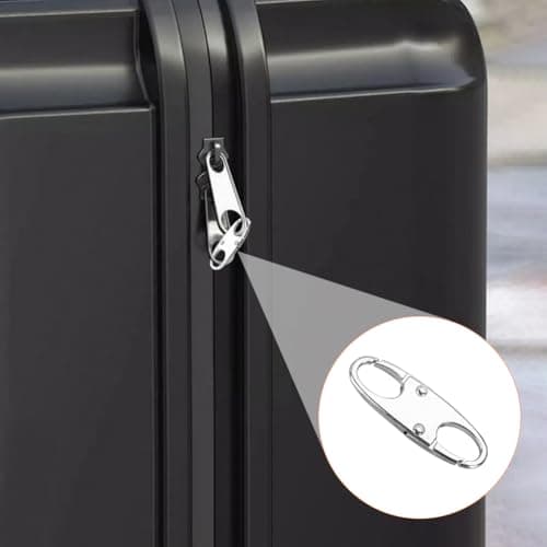 6 Pcs Anti-Theft Zipper Lock Clips, Double Opening S Carabiner Zipper Pull Locks, Mini Snap Hook Clips for Backpacks, Travel, Camping and Fishing — view 6