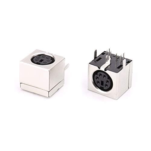 YIGZYCN 10pcs Mini 6-pin Din Socket Connectors PS-2 Female Plug PCB Solder Connector PC Adapter Converter — view 5