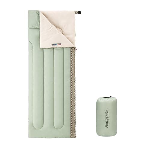 Naturehike Sleeping Bags for Adults & Kids Sleeping Bag 3-4 Season Ultralight Backpacking Warm Sleeping Bag Lightweight Compact, Single Adult Girls Boys Winter Sleep Camping(Green Right)