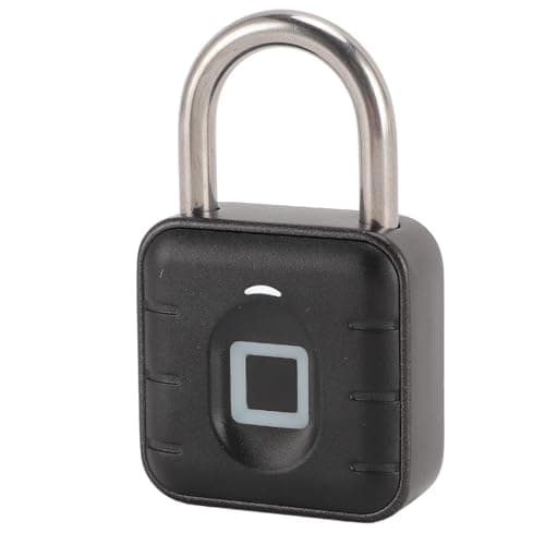 Schimer Keyless Fingerprint Lock Waterproof Slim Biometric Padlock for Suitcases, Backpacks and Gym Lockers (#2)