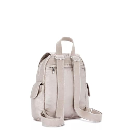 Kipling CITY PACK MINI Small backpack, Metallic Glow (Silver) — view 3