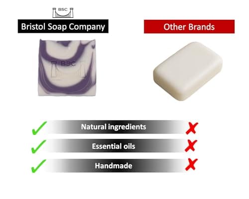 Bristol Soap Company Artisan Soap Guest Size Bar Pack, 8 Handmade Essential Oil Soaps, Shea Butter & Coconut Oil, Cruelty-Free & Vegan Gift Set (8x30g) — view 6